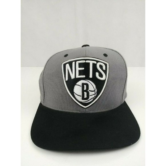 NBA Other - Brooklyn Nets Mitchell and Ness NBA  Black & Gray  Adjustable Cap